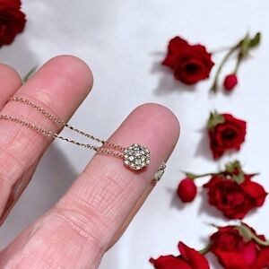 🌺LeVian 14K Rose Gold Diamond Necklace